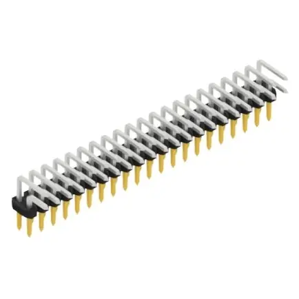 Aktuell Stiftleiste, 42-polig, RM 2 mm, abgewinkelt, schwarz, SLY403542S