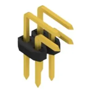 Abverkauf Stiftleiste, 4-polig, RM 2 mm, abgewinkelt, schwarz, SLY40414G