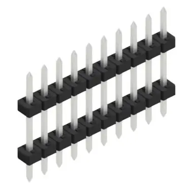 Abverkauf Stiftleiste, 10-polig, RM 2 mm, gerade, schwarz, SLY507510Z