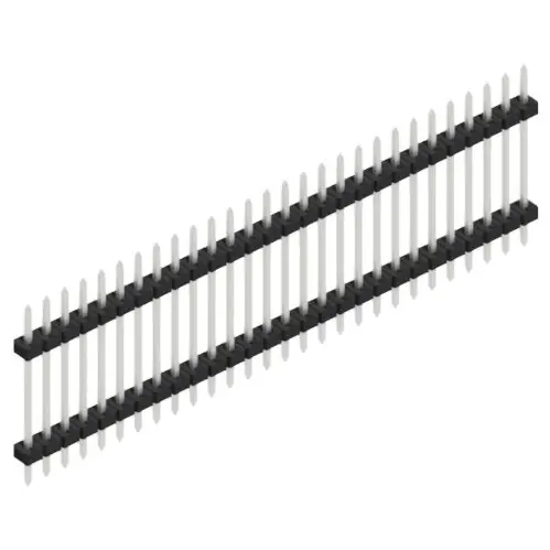 Zertifiziert Stiftleiste, 28-polig, RM 2 mm, gerade, schwarz, SLY512228Z