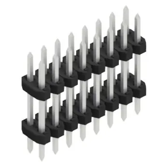 Zertifiziert Stiftleiste, 16-polig, RM 2 mm, gerade, schwarz, 10137112
