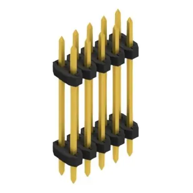 Abverkauf Stiftleiste, 10-polig, RM 2 mm, gerade, schwarz, SLY612210G