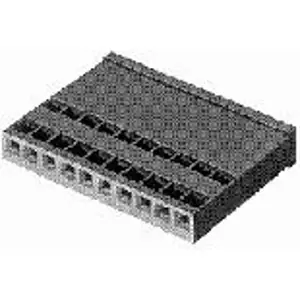 Top-Seller Buchsengehäuse, 15-polig, RM 2.54 mm, gerade, schwarz, 1-926657-5