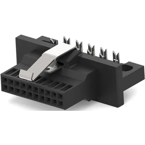 Abverkauf Buchsenleiste, 80-polig, RM 1.27 mm, gerade, schwarz, 5-104892-8