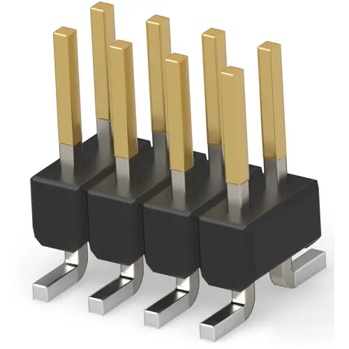 Top-Angebot Stiftleiste, 8-polig, RM 2.54 mm, gerade, schwarz, 1241050-4