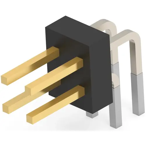 Stiftleiste, 4-polig, RM 2.54 mm, abgewinkelt, schwarz, 5-103326-2 Kracherpreis