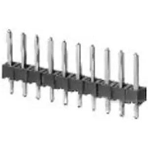 Stiftleiste, 40-polig, RM 2.54 mm, gerade, schwarz, 9-146285-0 Markenware