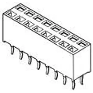 Top-Preis Buchsenleiste, 9-polig, RM 2.54 mm, gerade, schwarz, 215308-9
