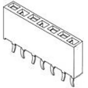 Ausverkauf Buchsenleiste, 8-polig, RM 2.54 mm, gerade, schwarz, 215298-8