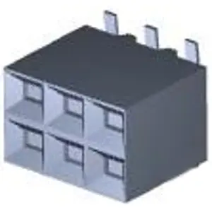 Beliebt Buchsenleiste, 6-polig, RM 2.54 mm, gerade, schwarz, 5-147105-3