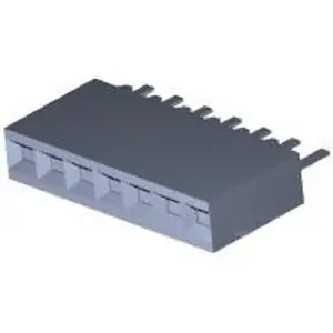 Buchsengehäuse, 7-polig, RM 2.54 mm, gerade, schwarz, 534237-5 Versand Am Gleichen Tag