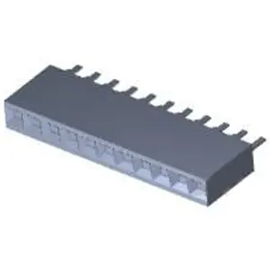 Zertifiziert Buchsengehäuse, 11-polig, RM 2.54 mm, gerade, schwarz, 534237-9