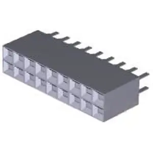 Buchsengehäuse, 18-polig, RM 2.54 mm, gerade, schwarz, 534206-9 Wochenendangebot