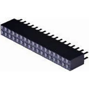 Ausverkauf Buchsenleiste, 34-polig, RM 2.54 mm, gerade, schwarz, 6-534998-7