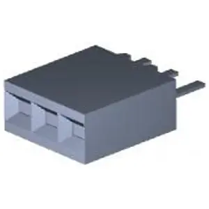 Abverkauf Buchsengehäuse, 3-polig, RM 2.54 mm, gerade, schwarz, 535541-1