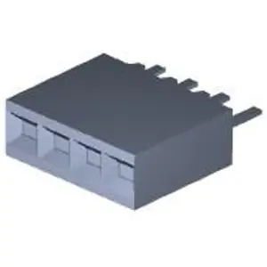 Abverkauf Buchsenleiste, 4-polig, RM 2.54 mm, gerade, schwarz, 5-535541-2