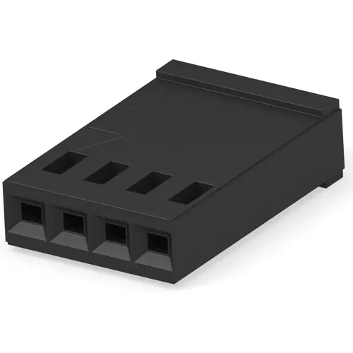 Angebot Buchsengehäuse, 4-polig, RM 2.54 mm, gerade, schwarz, 87499-7