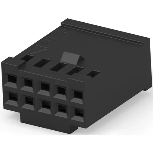 Beliebt Buchsengehäuse, 10-polig, RM 2.54 mm, gerade, schwarz, 87631-6
