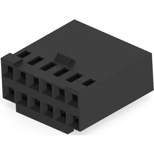 Buchsengehäuse, 12-polig, RM 2.54 mm, gerade, schwarz, 87631-8 Neue Kollektion