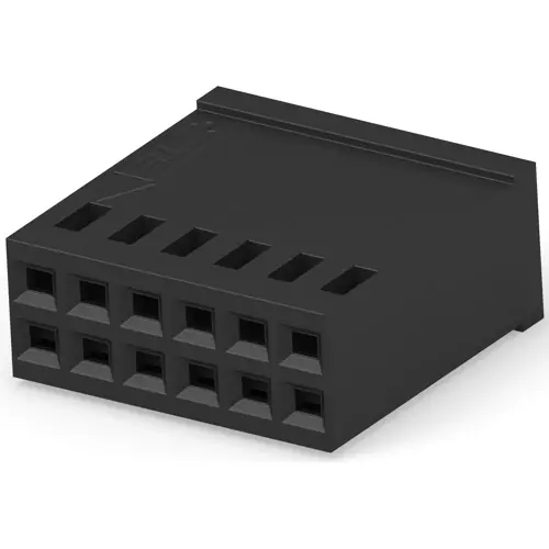 Beliebt Buchsengehäuse, 12-polig, RM 2.54 mm, gerade, schwarz, 87456-8
