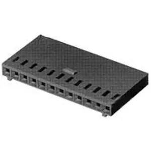 Buchsengehäuse, 7-polig, RM 2.54 mm, gerade, schwarz, 102241-5 Neu Im Sortiment