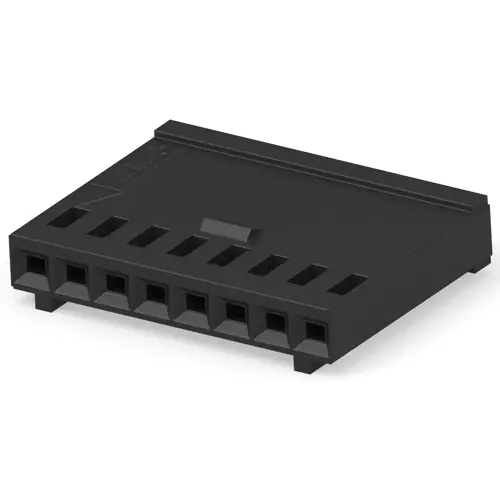Zertifiziert Buchsengehäuse, 8-polig, RM 2.54 mm, gerade, schwarz, 102241-6
