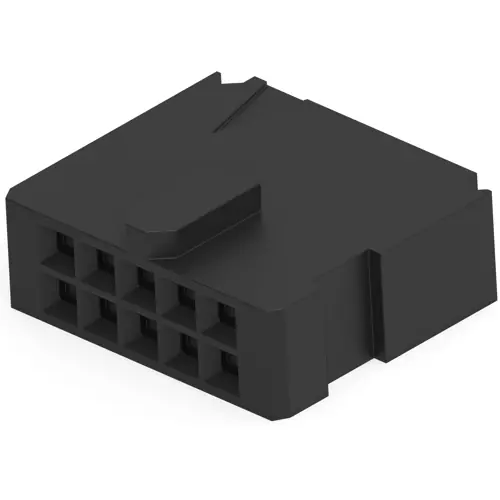Beliebt Buchsengehäuse, 10-polig, RM 2.54 mm, gerade, schwarz, 102387-1