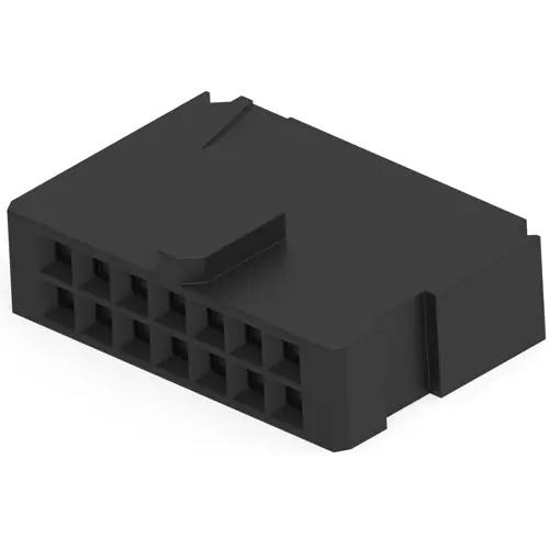 Buchsengehäuse, 14-polig, RM 2.54 mm, gerade, schwarz, 102387-2 Schnäppchen