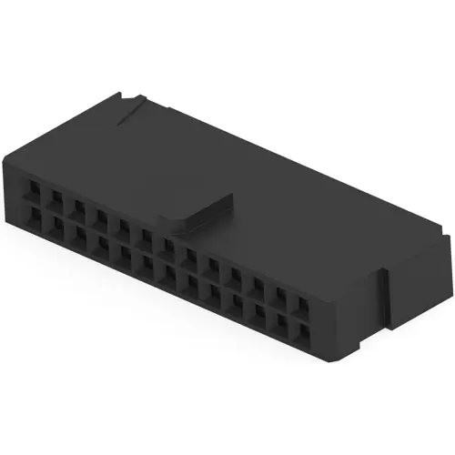 Beliebt Buchsengehäuse, 26-polig, RM 2.54 mm, gerade, schwarz, 102387-6