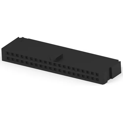 Buchsengehäuse, 40-polig, RM 2.54 mm, gerade, schwarz, 102387-9 Must-Have
