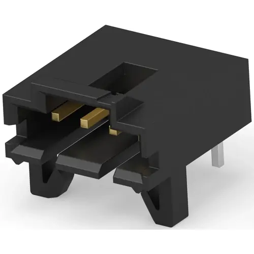 Top-Seller Stiftleiste, 4-polig, RM 2.54 mm, abgewinkelt, schwarz, 5-103673-3