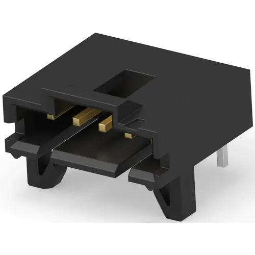 Stiftleiste, 5-polig, RM 2.54 mm, abgewinkelt, schwarz, 5-103673-4 Sonderaktion