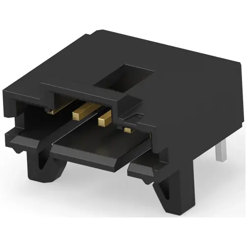 Stiftleiste, 5-polig, RM 2.54 mm, abgewinkelt, schwarz, 5-103904-4 Günstig