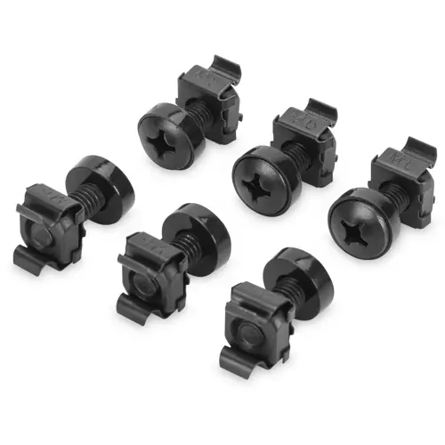 Käfigmutter, Stahl, (L) 19.8 mm, schwarz, DN-19 SET Markenprodukt