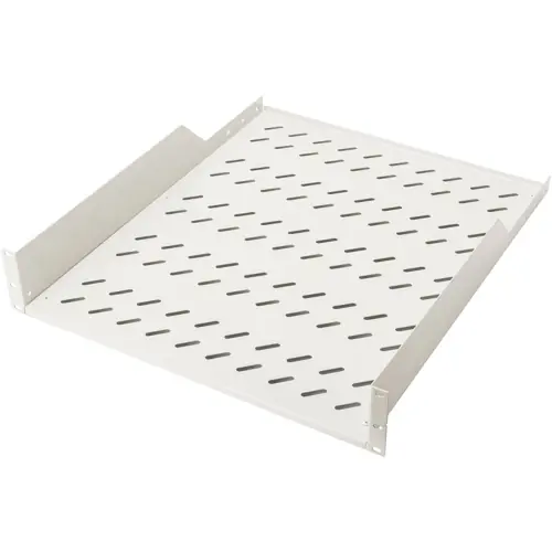 Fachboden, festeinbau, 25 kg, Stahl, (B x H x T) 482 x 89 x 552 mm, 2 HE, grau, für 483 mm Profilschienen, DN-19 TRAY-2-55 Neue Ware