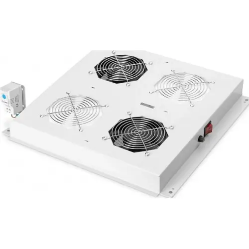 Dachlüftungsgerät, Stahl, (B x H x T) 470 x 80 x 410 mm, grau, für Varioflex-N/Unique Network/Dynamic Basic Schrankserie, DN-19 FAN-2-N Preisreduziert