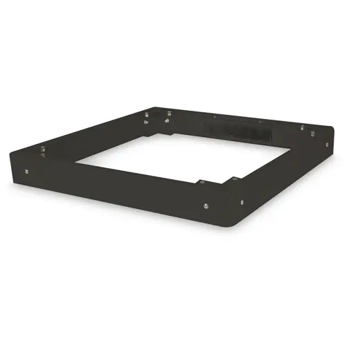 Super-Preis Fassung, Stahlblech, (L x B x H) 800 x 800 x 100 mm, schwarz, für Unique & Dynamic Basic Netzwerkschränke, DN-19 PLINTH-8/8-B