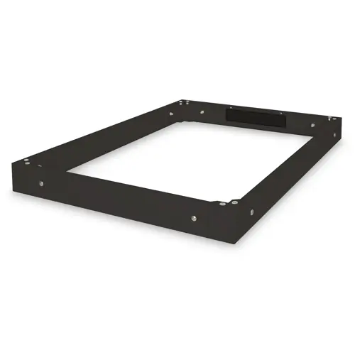 Fassung, Stahlblech, (L x B x H) 1200 x 800 x 100 mm, schwarz, für Unique Serverschränke, DN-19 PLINTH-8/12-B Markenware