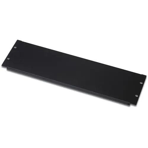 Blindabdeckung, Stahl, (B x H) 483 x 133 mm, schwarz, DN-19 BPN-03-SW Echt