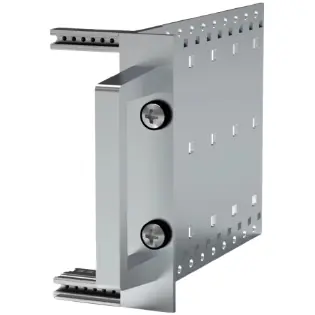 Schneller Versand Frontgriff, gerade, Aluminium, (L x B x H) 40 x 12.2 x 146.4 mm, 4 HE, silber, 10501-018