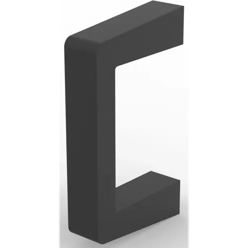 Frontgriff, gerade, Aluminium, (L x B x H) 40 x 12.2 x 69 mm, 2 HE, schwarz, 10501-025 Sichere Zahlung