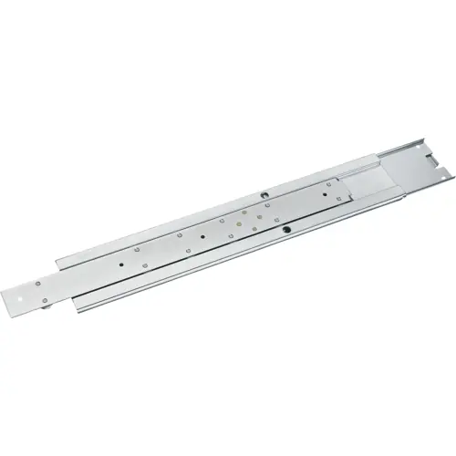 Zertifiziert Teleskopschiene, Stahl, (L x B x H) 457 x 9.7 x 82.6 mm, 2 HE, 20110-073, Packung mit 2 Stück