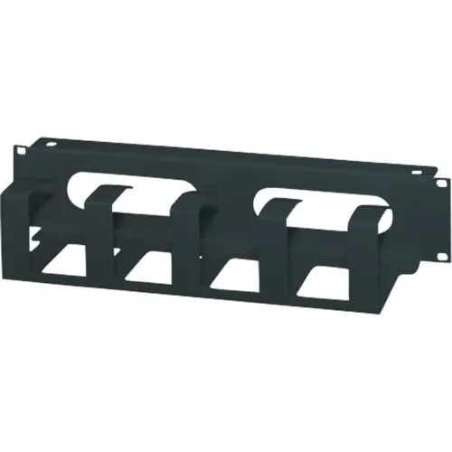 Zertifiziert Kabeldurchführung, Stahl, (H) 88.1 mm, 2 HE, schwarzgrau, 20118-760, Packung mit 2 Stück