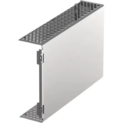 Zertifiziert Seitenteil, Aluminium, (L x B x H) 167 x 67.42 x 106.85 mm, 3 HE/14 TE, 34812-014