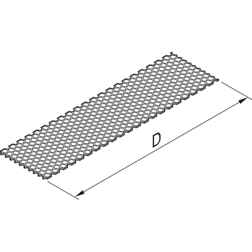 Abdeckplatte, Aluminium, (L x B) 167 x 177.8 mm, 42 TE, für Kassetten mit Perforation, 34812-992 Neu