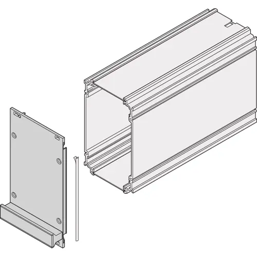 Begrenztes Angebot Frontplatte, Aluminium, (B x H) 40.3 x 128.4 mm, 3 HE/8 TE, für Kassetten, 34813-108