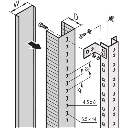 Beliebt Kabelkanal, Kunststoff, (L x B x H) 2000 x 60 x 60 mm, grau, 60103-010