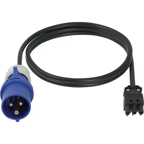 Top-Angebot Anschlusskabel, IEC 60309, (L) 2500 mm, schwarz, für Wieland®-Steckdosenleisten, GST18, 60110-324