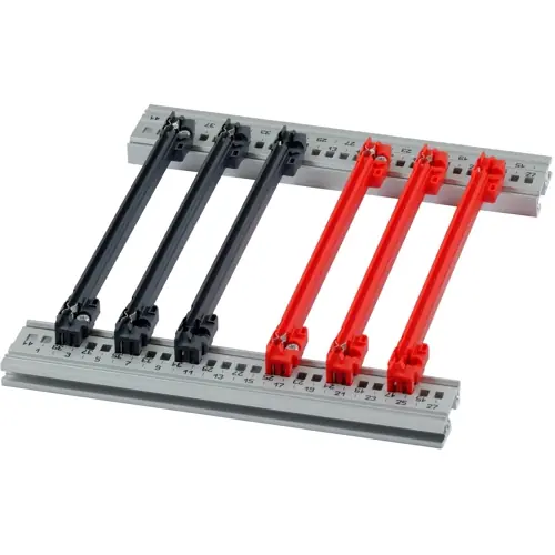 Zertifiziert Führungsschiene, PC, (L x B) 160 x 2.5 mm, rot, 64568-100