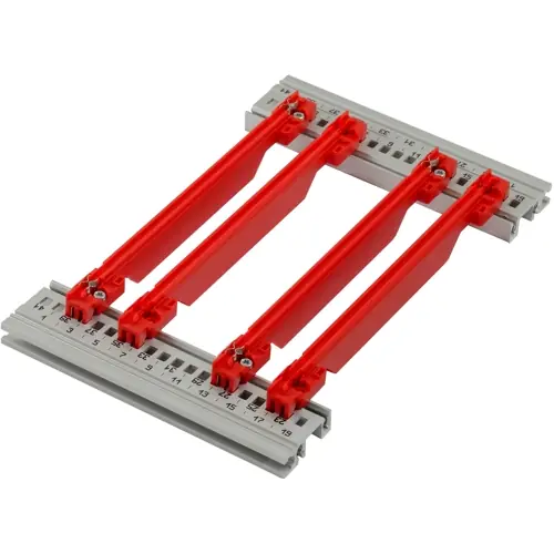 Wochenendangebot Führungsschiene, PC, (L x B) 220 x 2.5 mm, rot, 64568-119